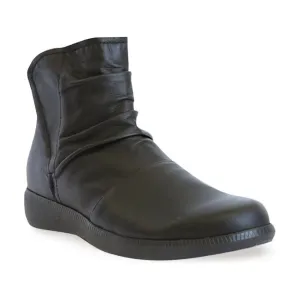 Scout Black Leather Ankle Boots