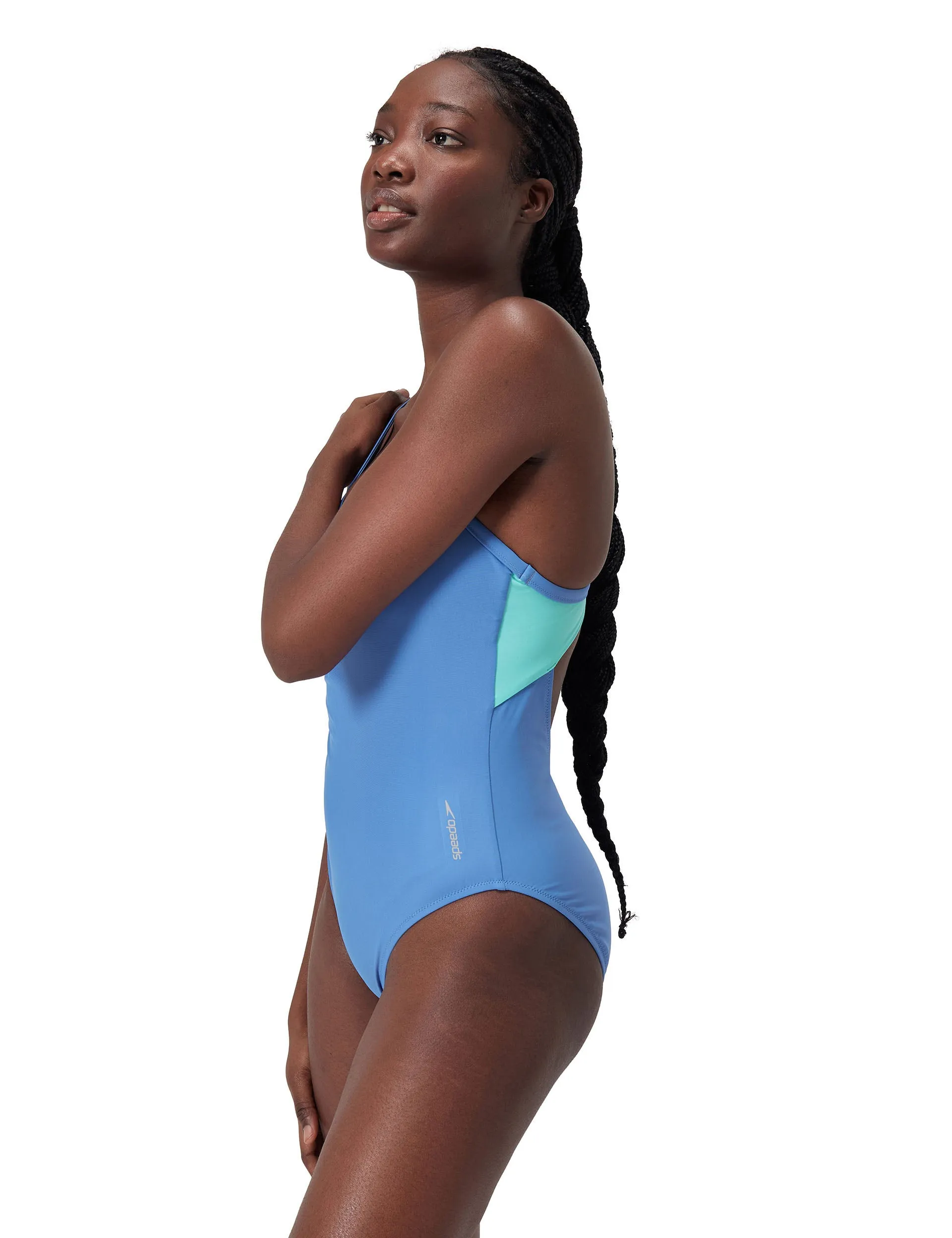 Solid Racerback One Piece - Blue