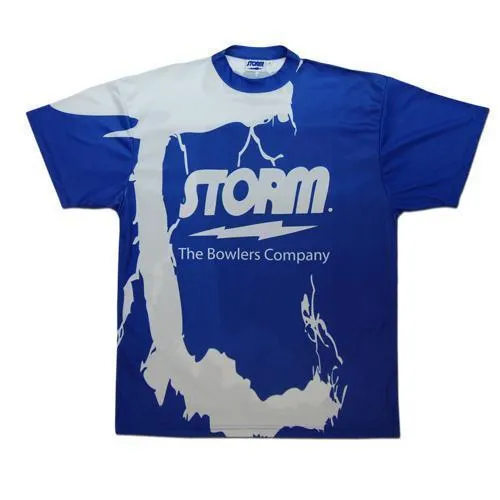 Storm Blue Bowling Shirt - Sport Style