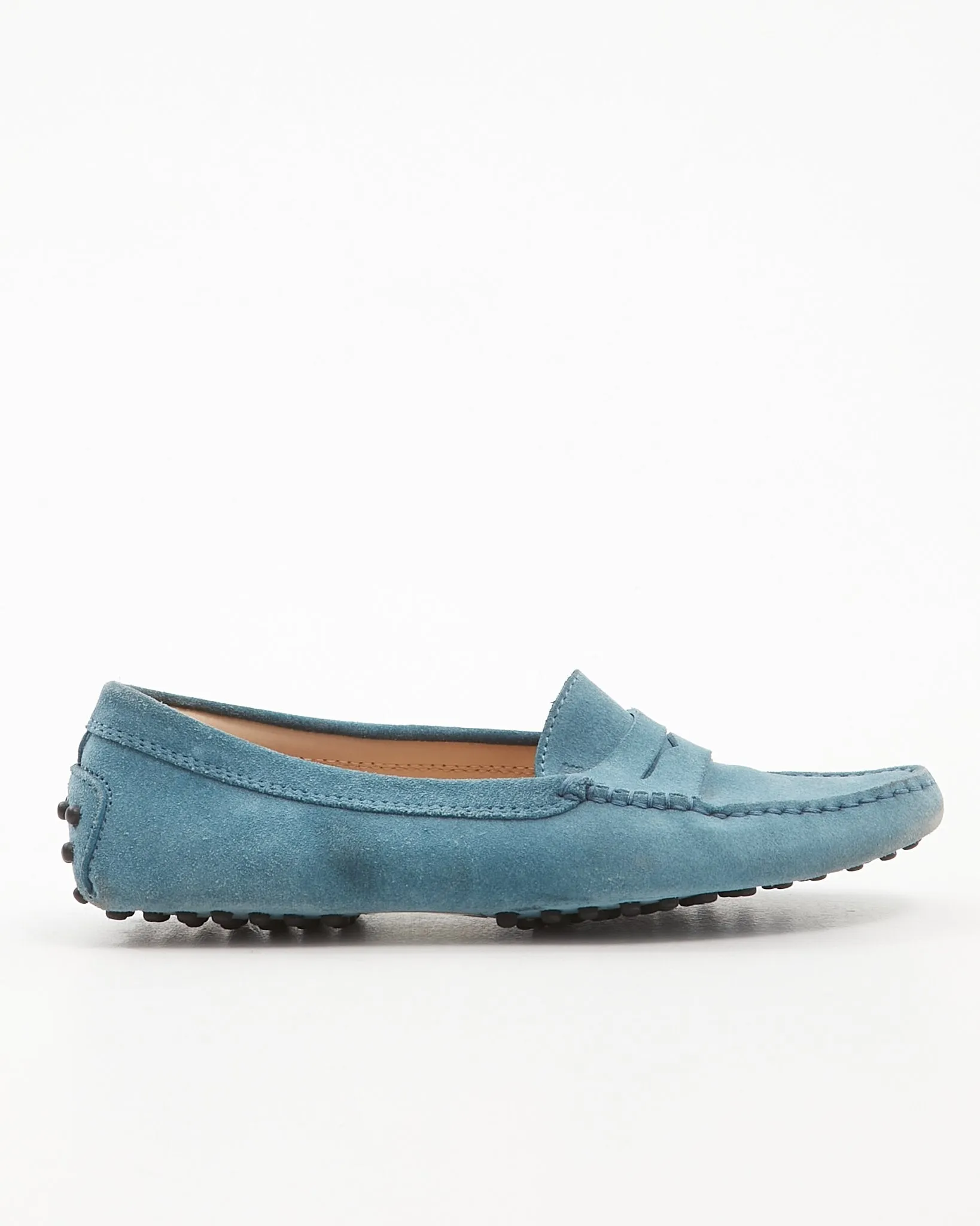 Tod's Blue City Gommini Suede Driving Shoes - 35