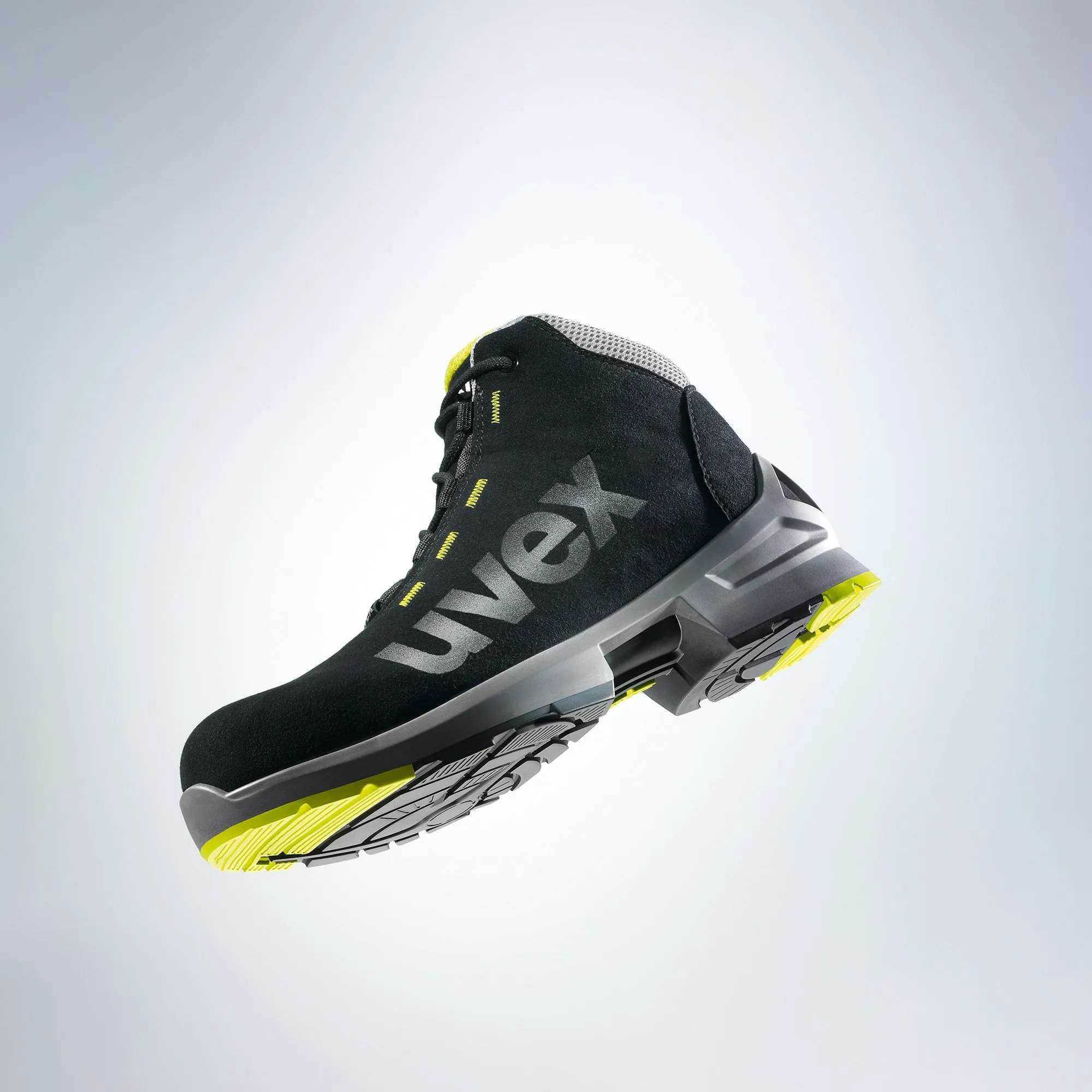 uvex 1 ESD Rated Metal-Free Safety Boots S2 SRC Black/Yellow