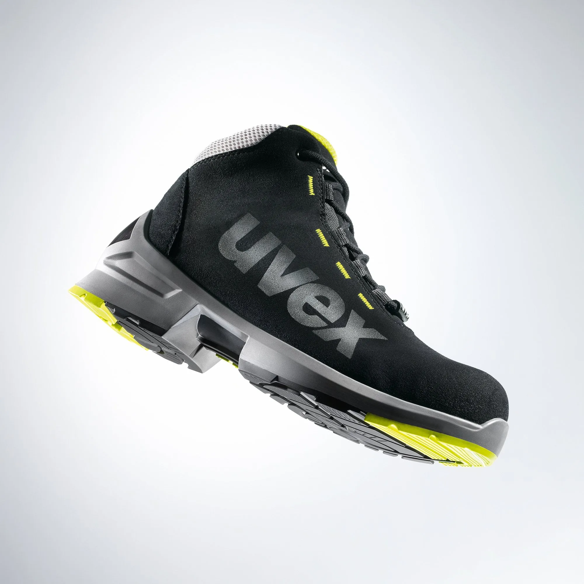 uvex 1 ESD Rated Metal-Free Safety Boots S2 SRC Black/Yellow