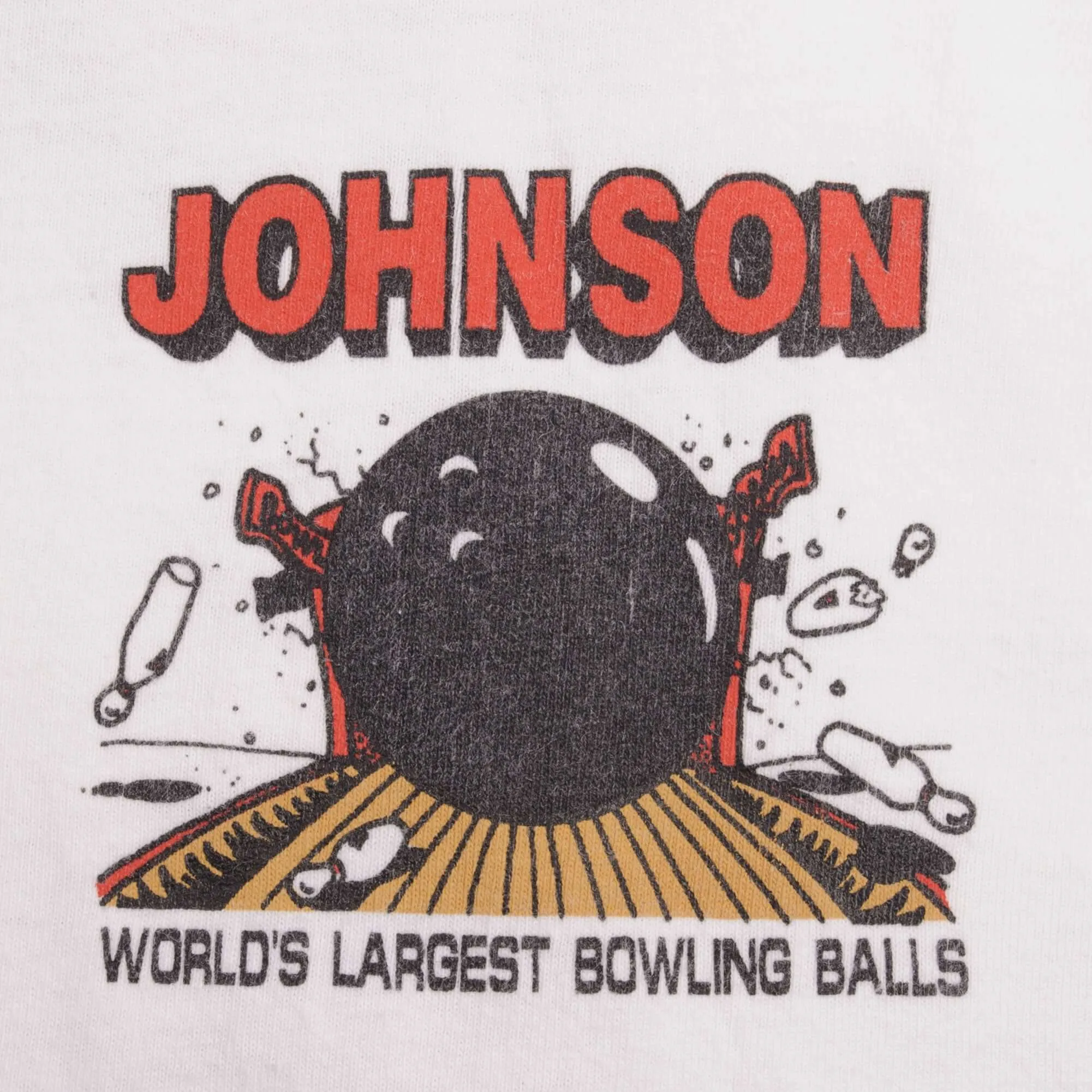 VINTAGE JOHNSON BOWLING BALLS 1991 TEE SHIRT SIZE XL MADE IN USA