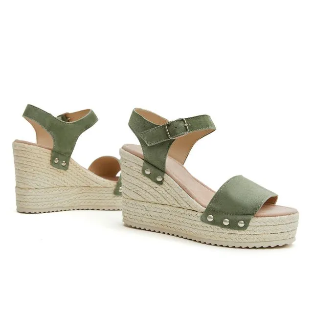 Wedges | Olive Suede (Padded)