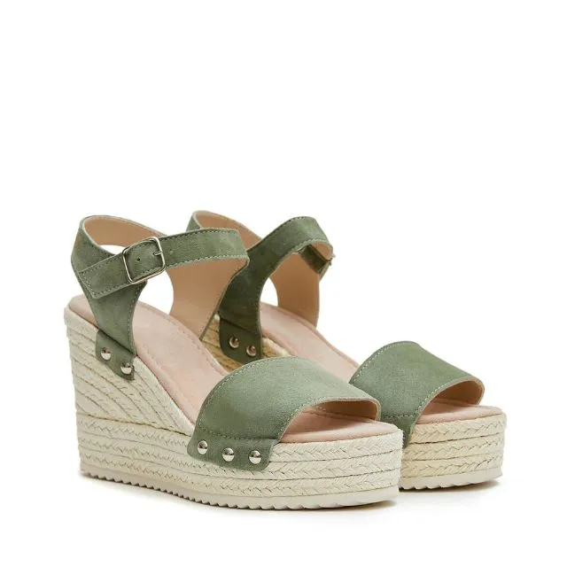 Wedges | Olive Suede (Padded)