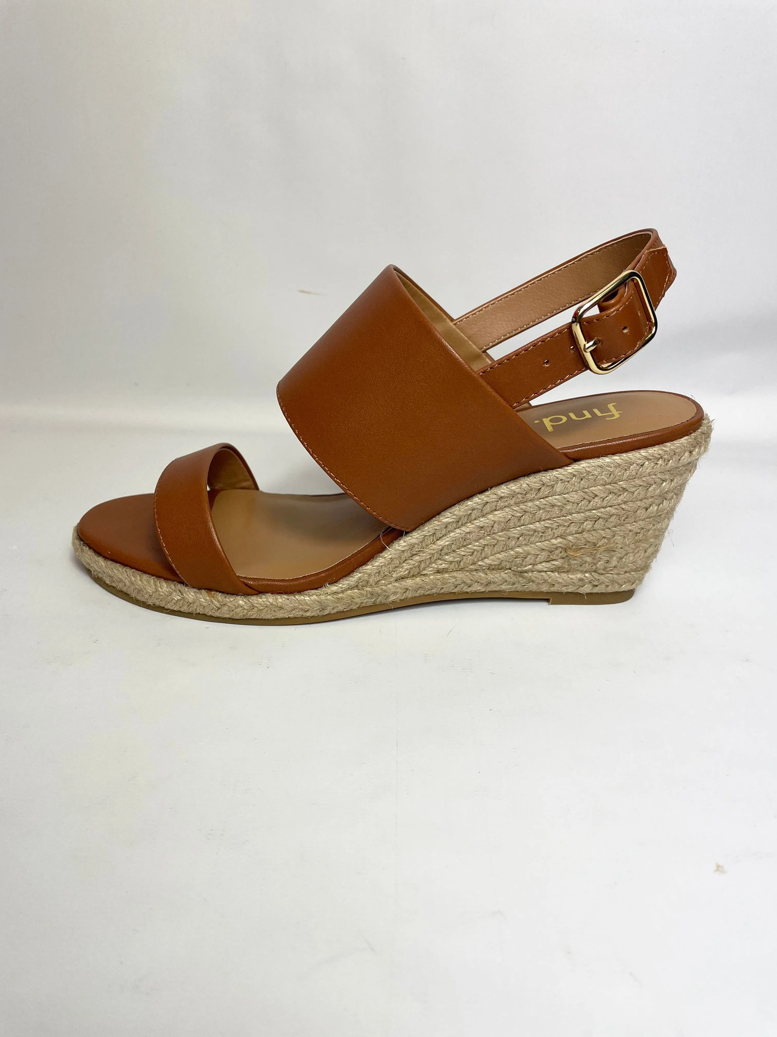 Women’s Handmade Espadrilles Sandals Ankle Strap Buckle Wedge Sandal in Brown UK 3 / EU 36