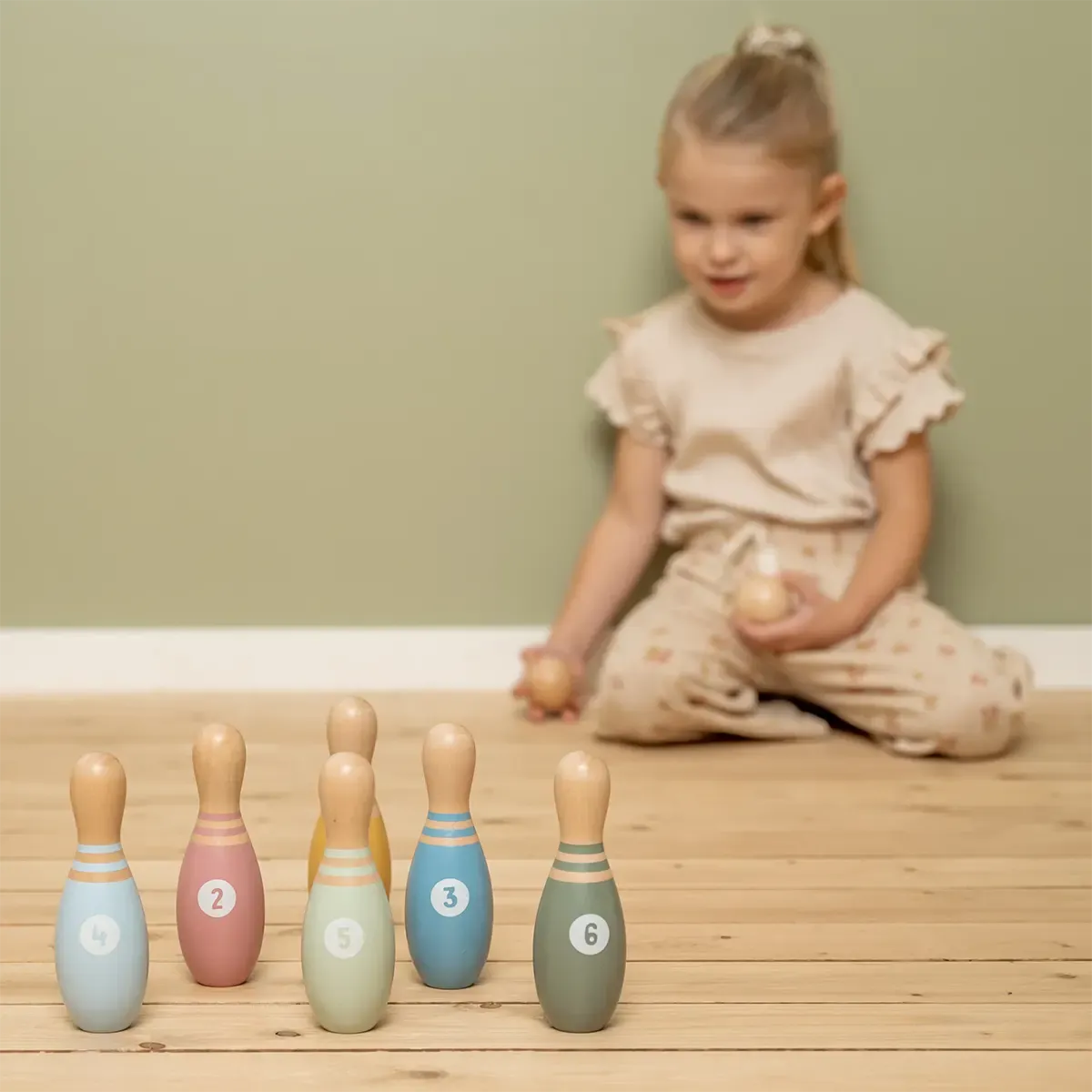 Wooden Bowling Set