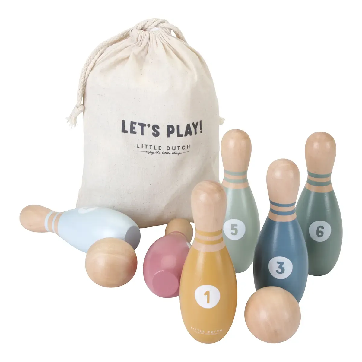 Wooden Bowling Set